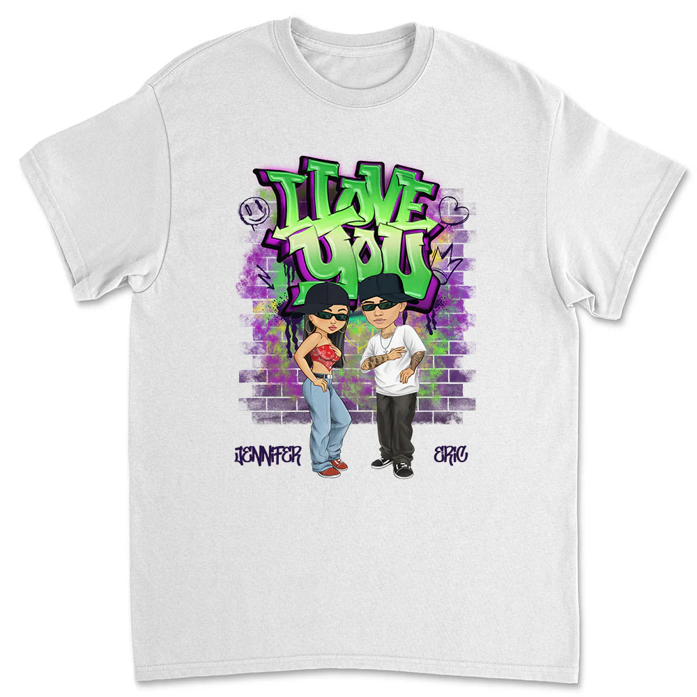 Hip Hop Couple - Personalized Custom Shirt