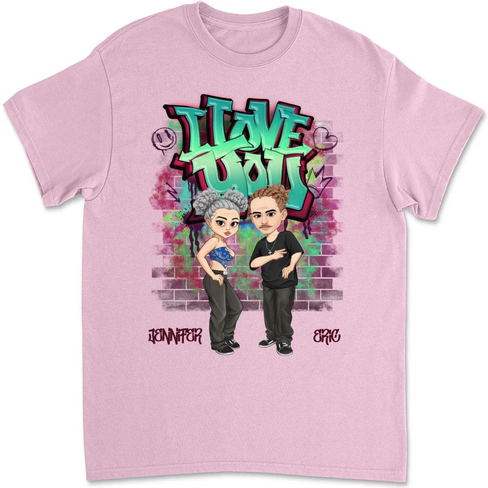 Hip Hop Couple - Personalized Custom Shirt - Image 10