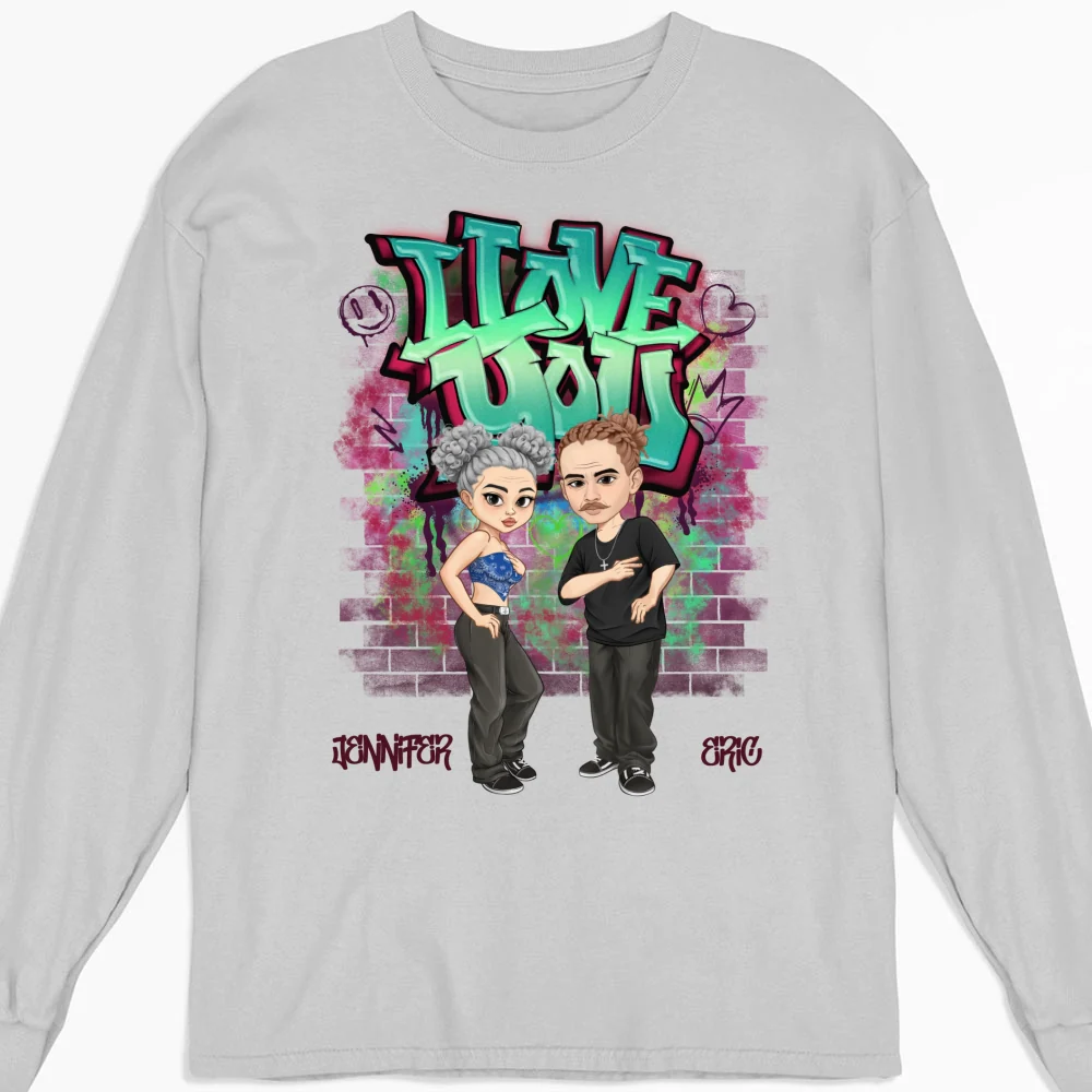 Hip Hop Couple - Personalized Custom Shirt - Image 12