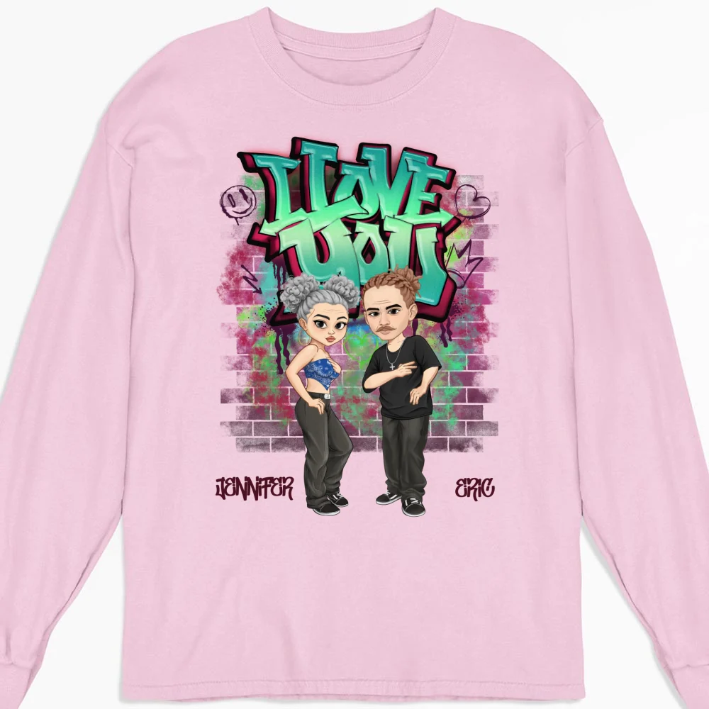 Hip Hop Couple - Personalized Custom Shirt - Image 13
