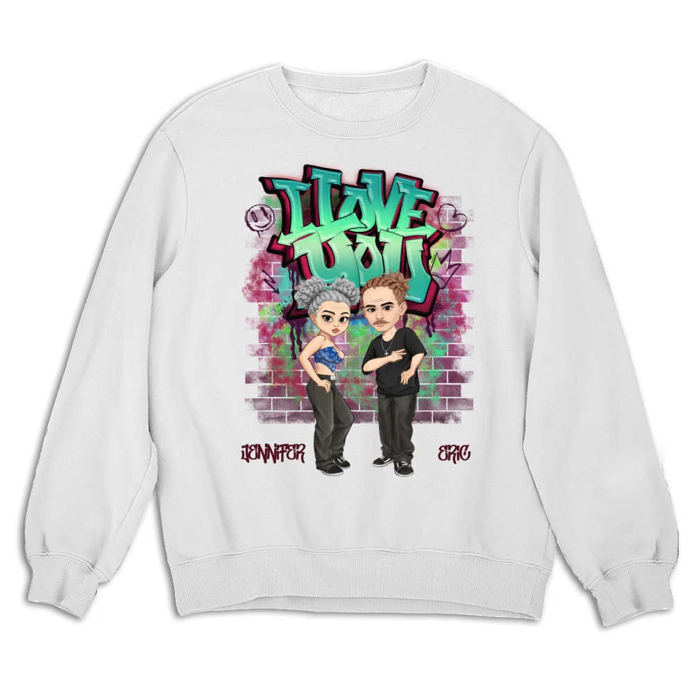 Hip Hop Couple - Personalized Custom Shirt - Image 14