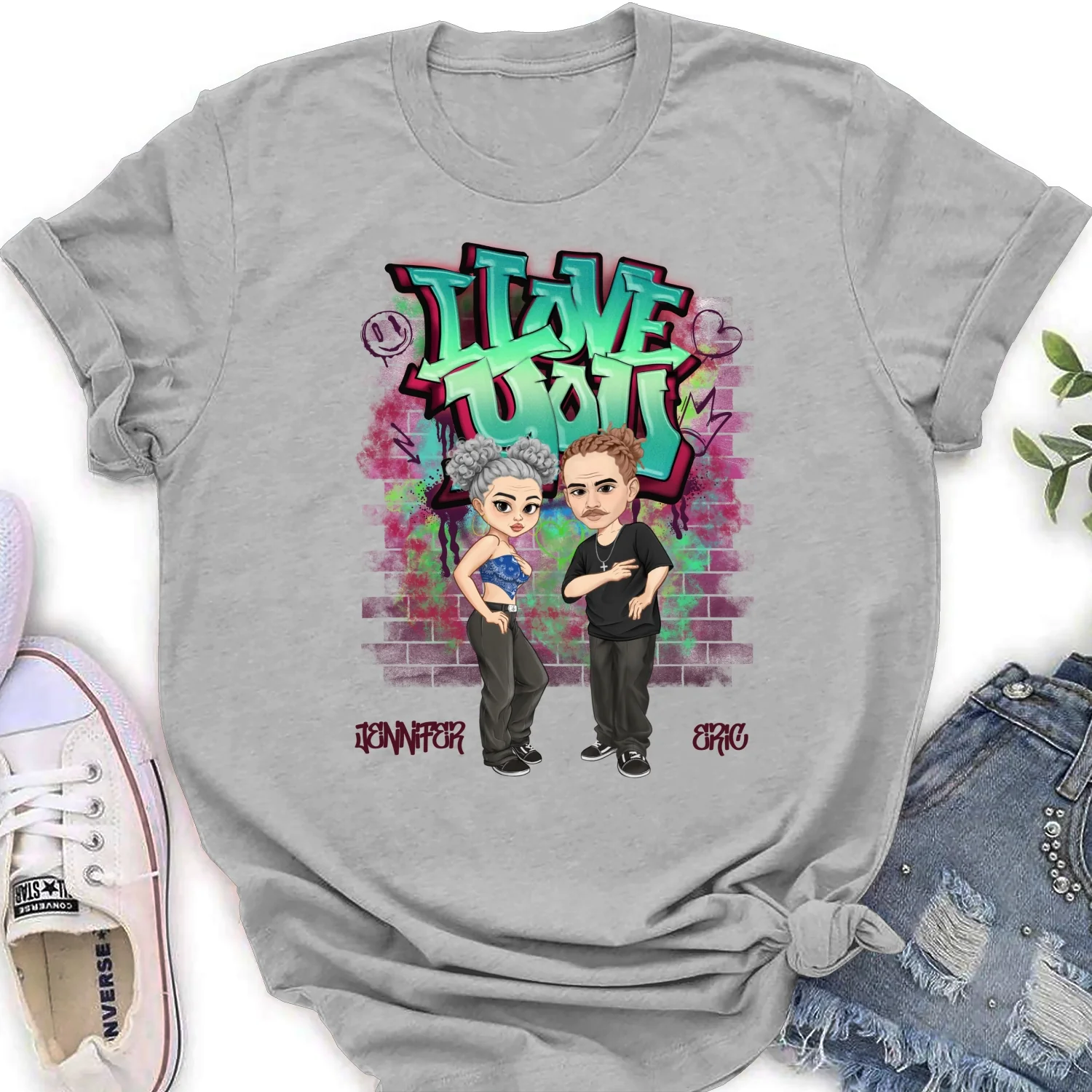 Hip Hop Couple - Personalized Custom Shirt - Image 18