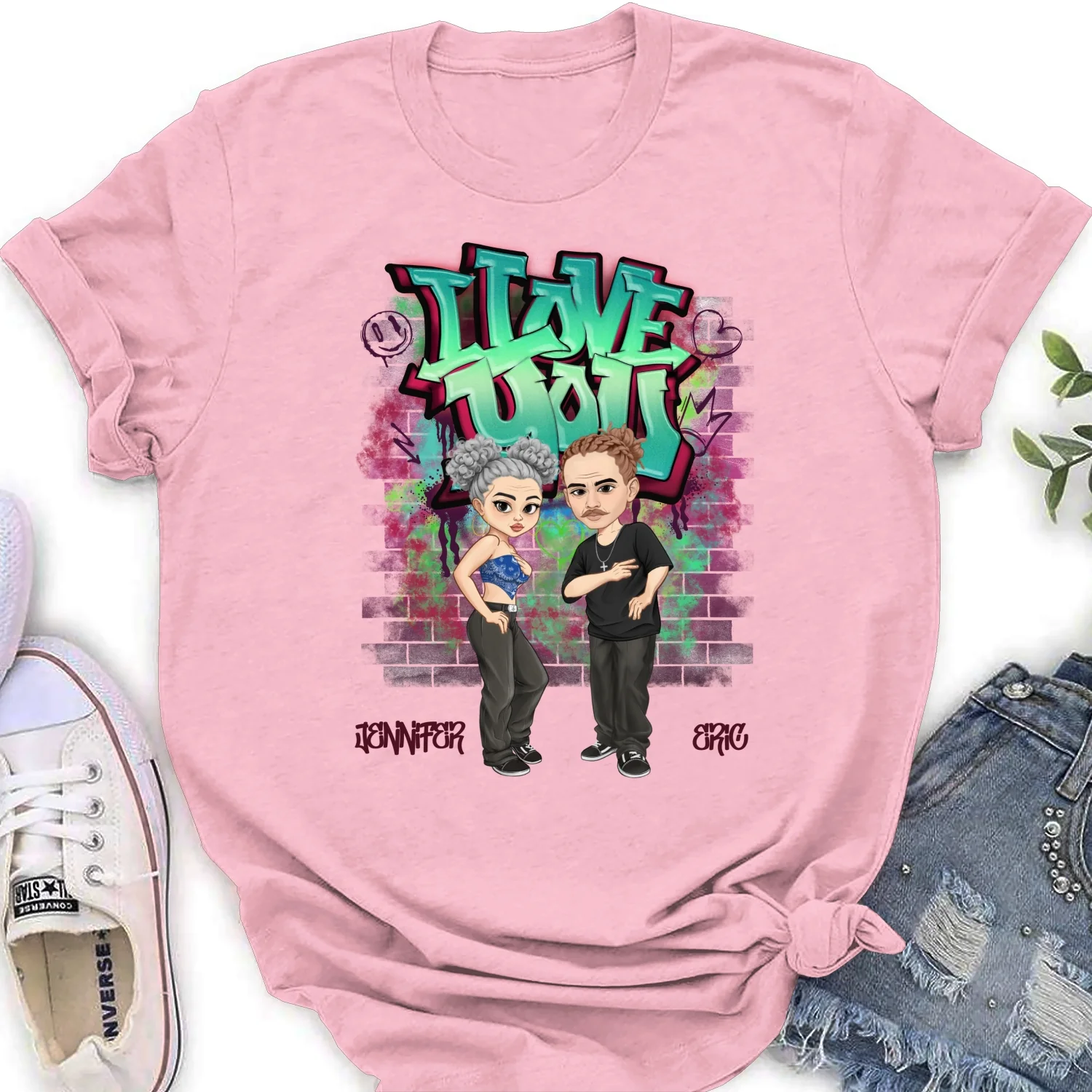 Hip Hop Couple - Personalized Custom Shirt - Image 19