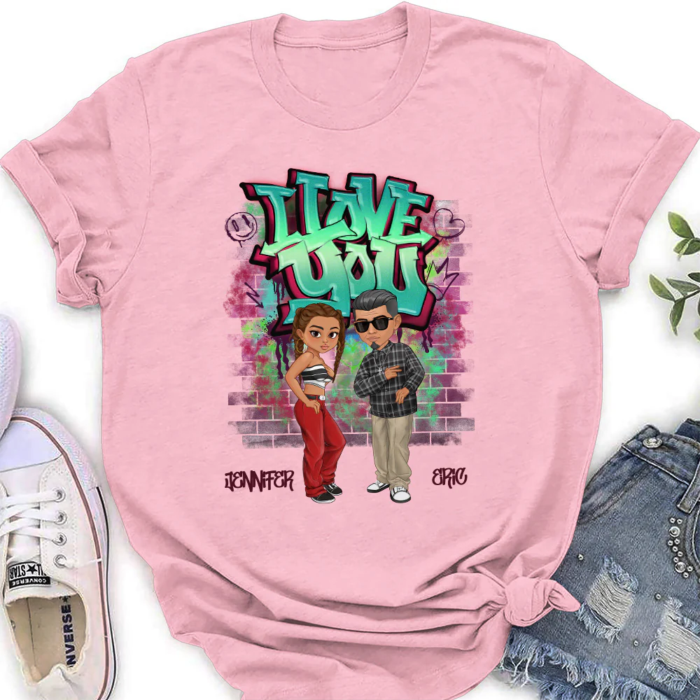 Hip Hop Couple - Personalized Custom Shirt - Image 6
