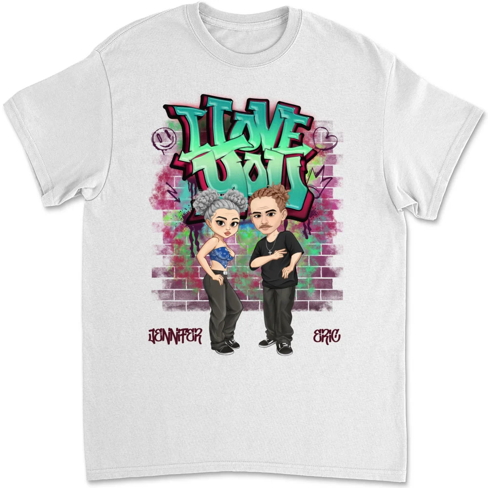 Hip Hop Couple - Personalized Custom Shirt - Image 7