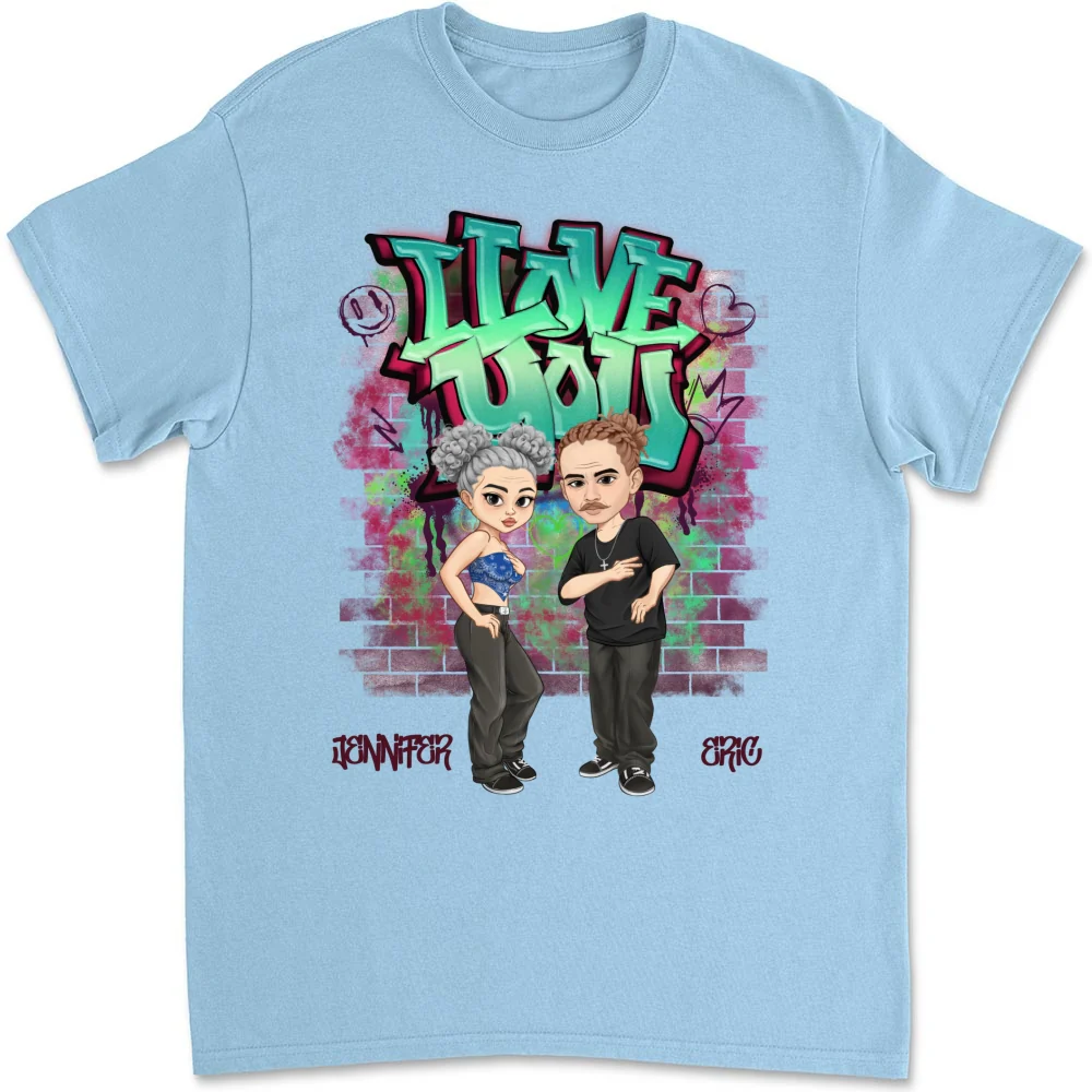 Hip Hop Couple - Personalized Custom Shirt - Image 9