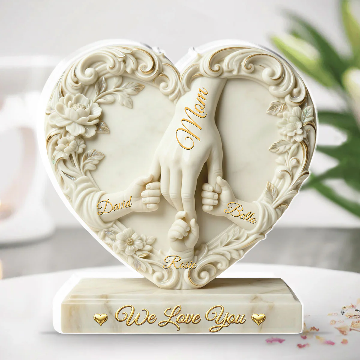 Hold Hand - Personalized Custom Acrylic Plaque