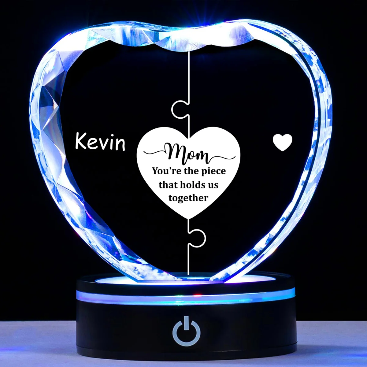 Hold Us Together - Personalized Custom Crystal Led Light - Image 8