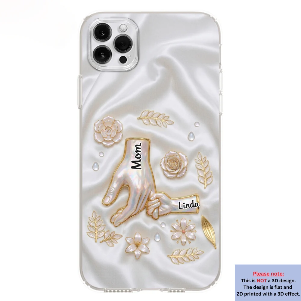Holding Hands Family - Personalized Custom 3D Inflated Effect Phone Case - Image 12