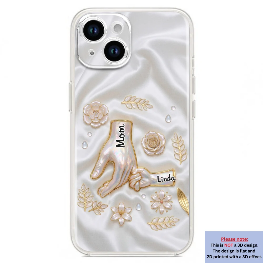 Holding Hands Family - Personalized Custom 3D Inflated Effect Phone Case - Image 18