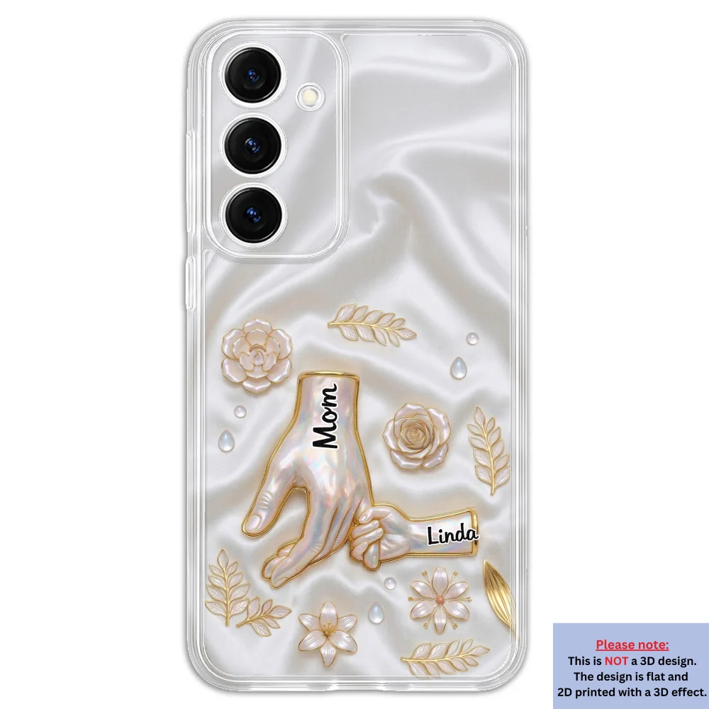 Holding Hands Family - Personalized Custom 3D Inflated Effect Phone Case - Image 37