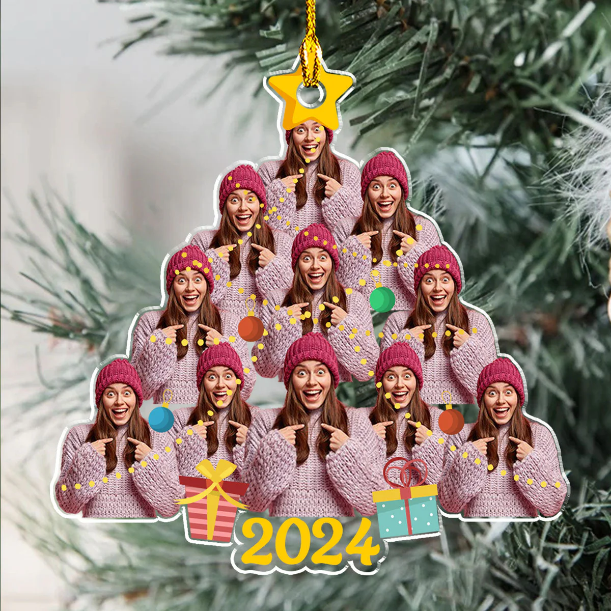 Holiday Harmony - Personalized Custom Acrylic Ornament - Image 4