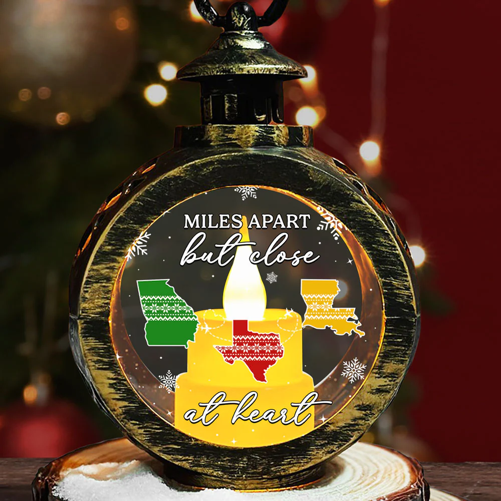 Home Is Where - Personalized Custom Christmas Lantern