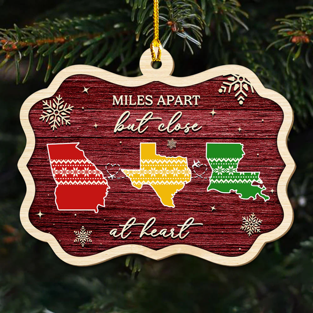 Home Is Where - Personalized Custom Wood Ornament - Image 2