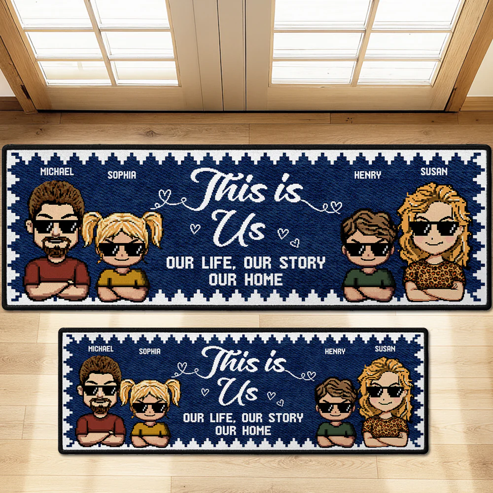Home Sweet Home - Personalized Custom Runner Rug - Image 4