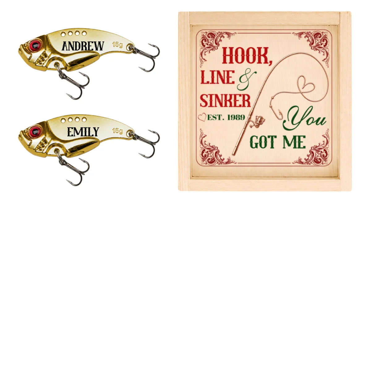 Hooked on You Forever - Personalized Custom Fishing Lure - Image 7