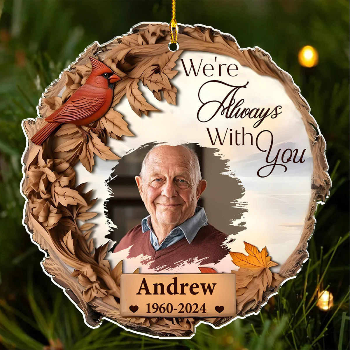 Hope You Are Always With Me - Personalized Custom Acrylic Ornament - Image 4
