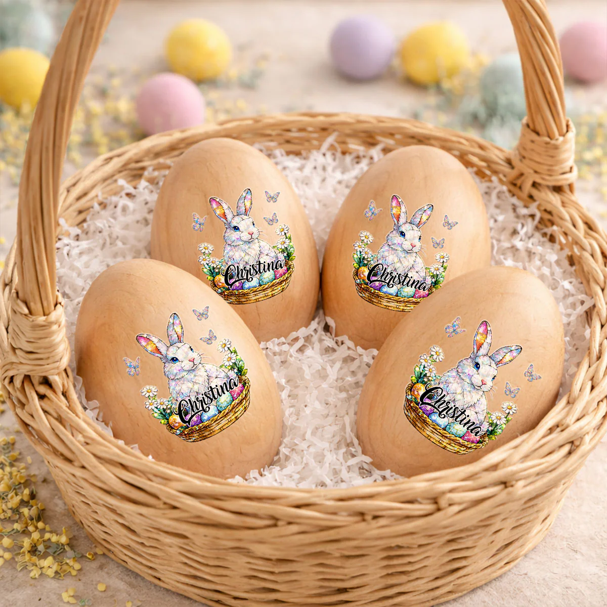 Hoppy Easter - Personalized Custom Wooden Egg Shaker - Image 4