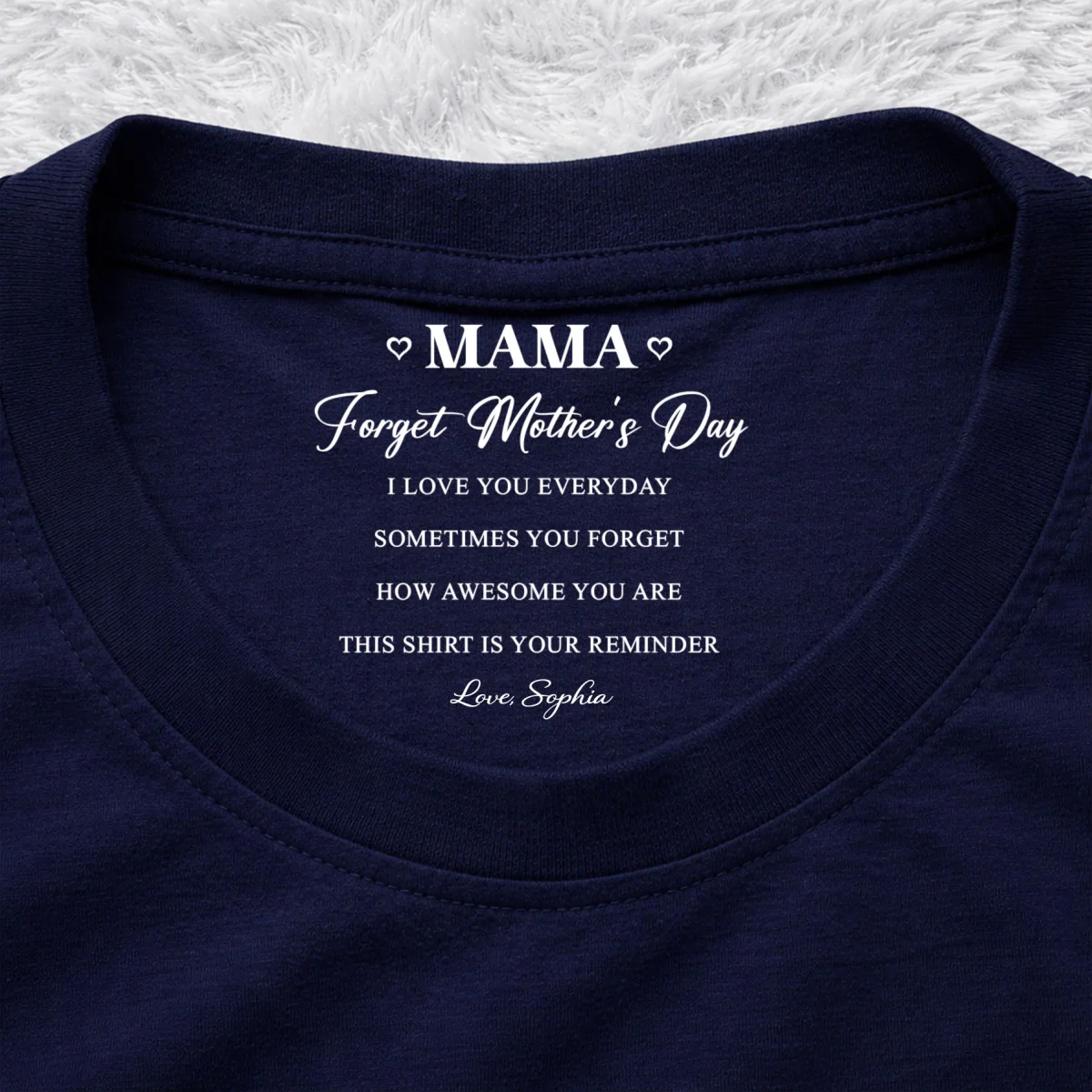 How Awesome You Are - Personalized Custom Inside Neck Print T-Shirt - Image 10