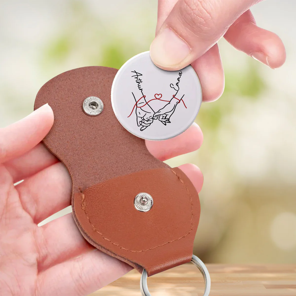 How Lucky I Am French Version - Personalized Custom Pocket Hug - Image 3