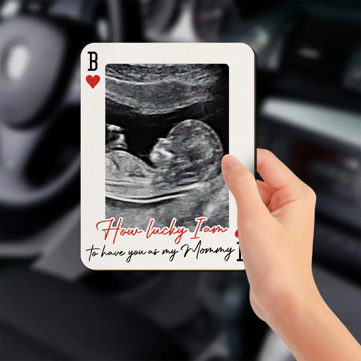 How Lucky I Am - Personalized Custom Car Visor Clip - Image 2