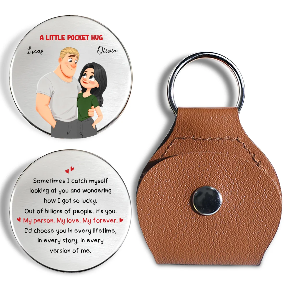 How Lucky I Am Version 2 - Personalized Custom Pocket Hug - Image 7