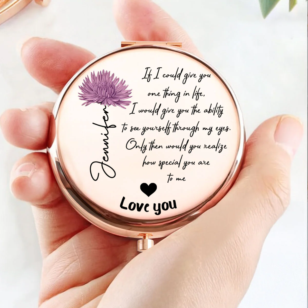 How Special You Are - Personalized Custom Compact Mirror - Image 2