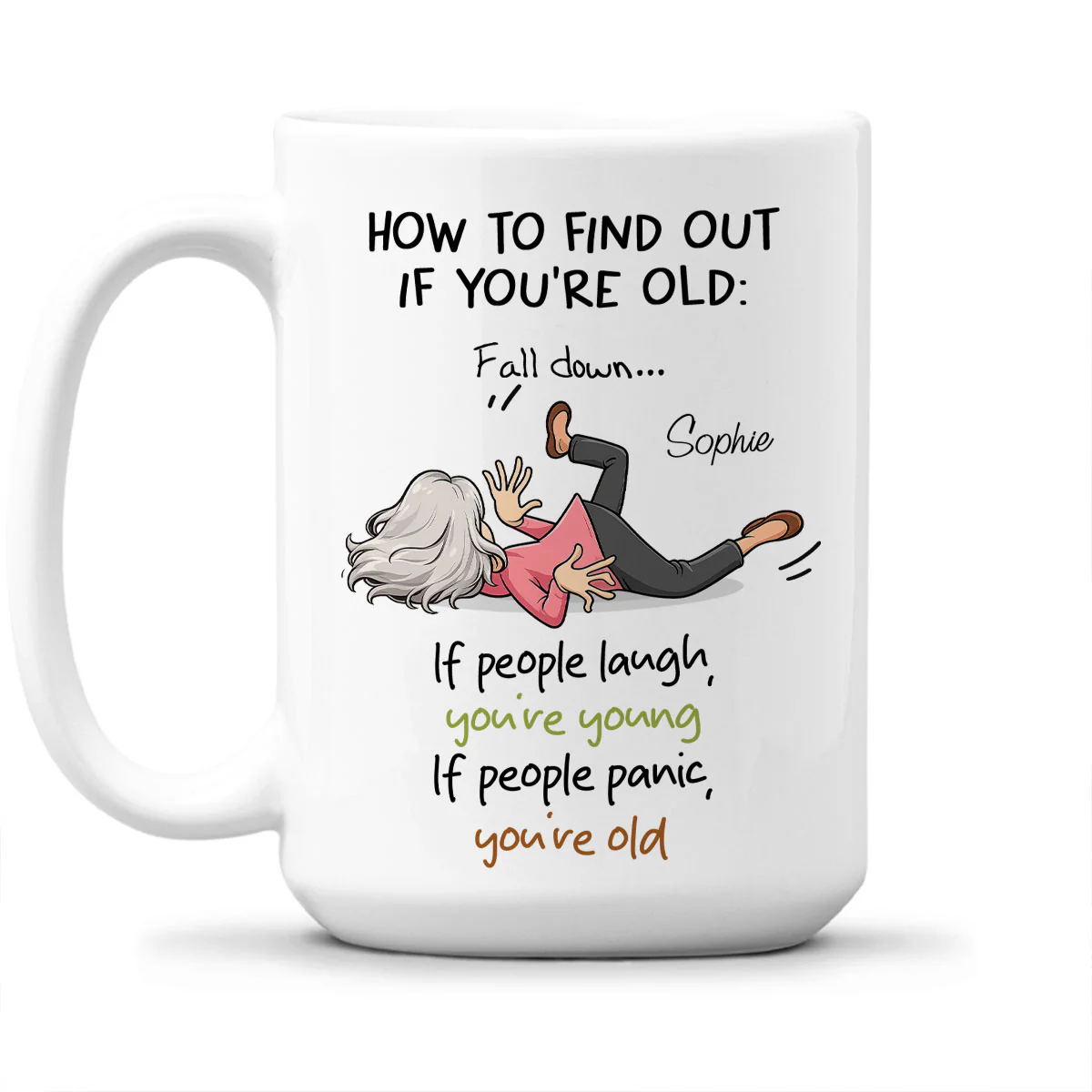How To FInd Out If You Are Old - Personalized Custom Coffee Mug - Image 2