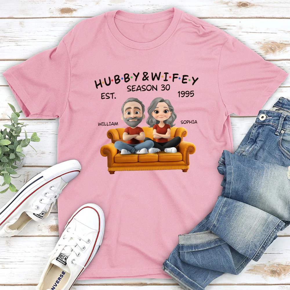 Hubby And Wifey Since - Personalized Custom Shirt - Image 5