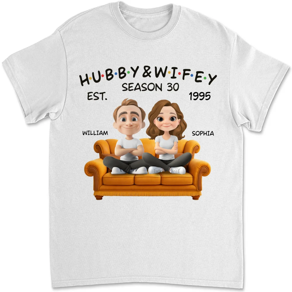 Hubby And Wifey Since - Personalized Custom Shirt - Image 6
