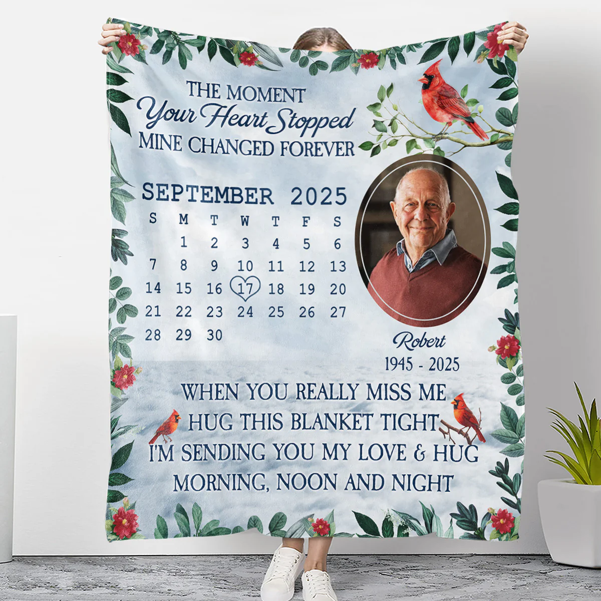 Hug This Blanket - Personalized Custom Fleece Blanket
