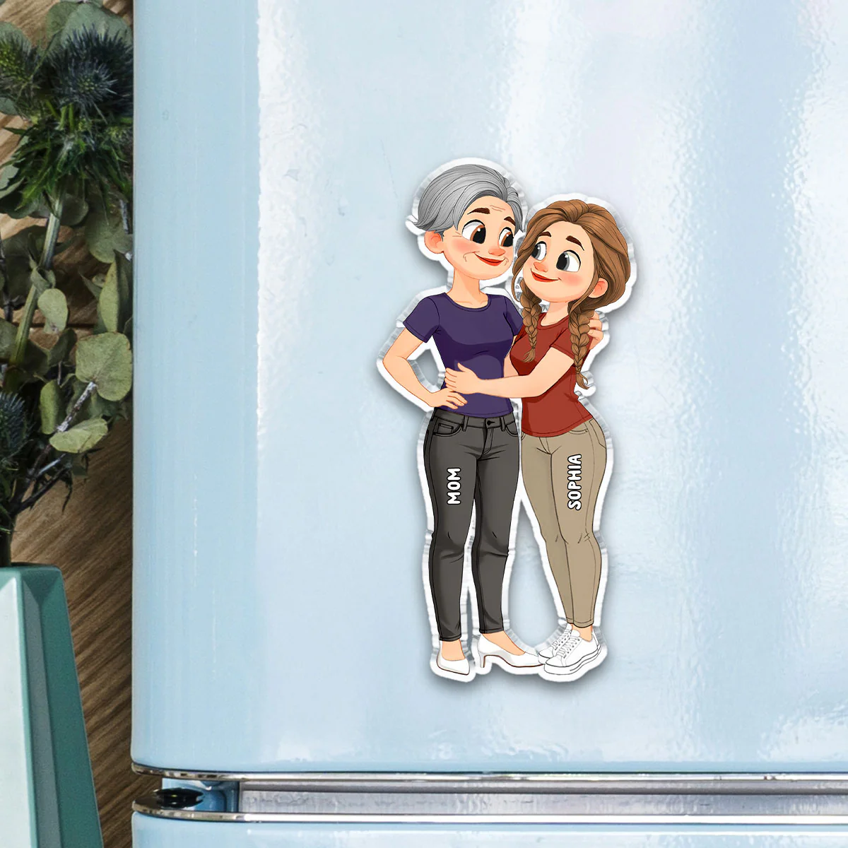 Hugs From Grandma - Personalized Custom Acrylic Fridge Magnet - Image 5