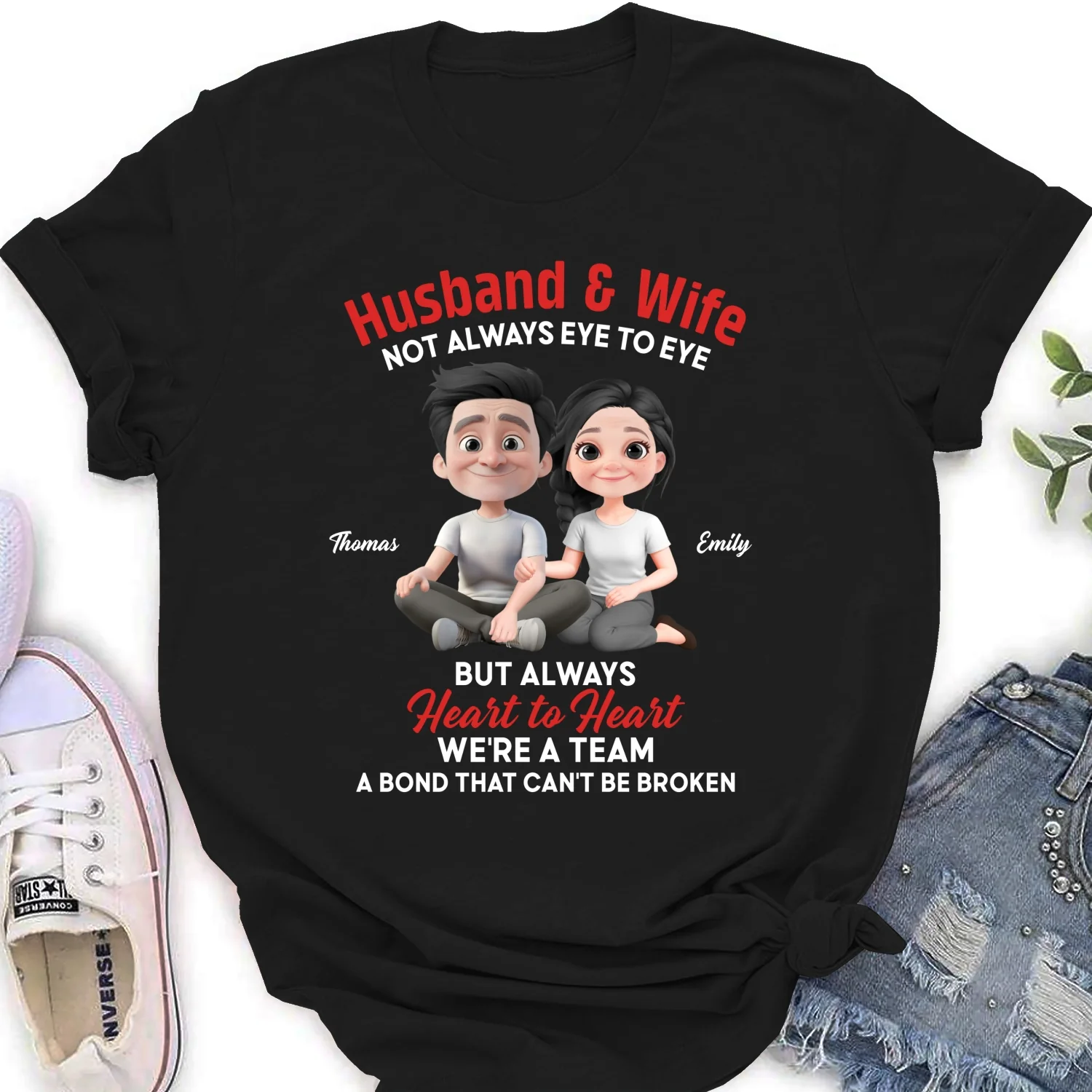 Husband And Wife - Personalized Custom Shirt - Image 13