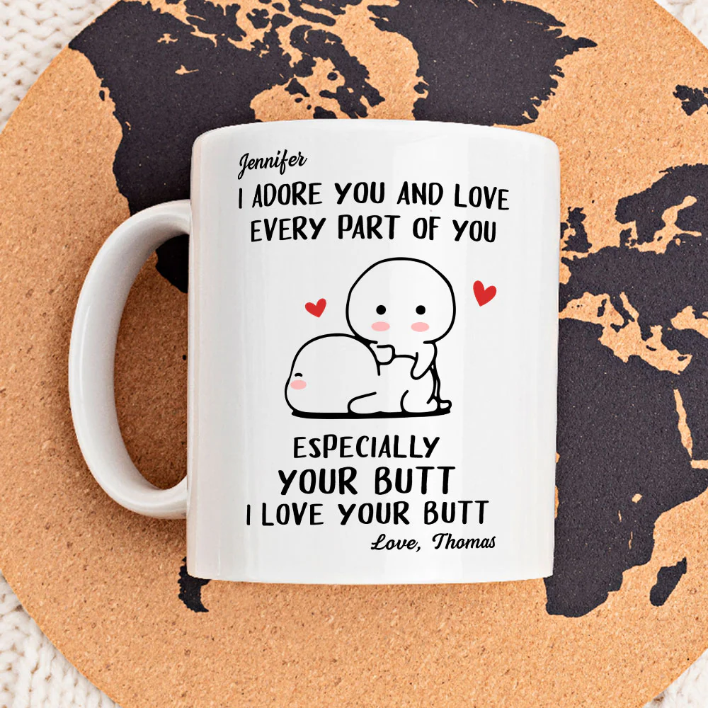 I Adore You - Personalized Custom Coffee Mug - Image 4
