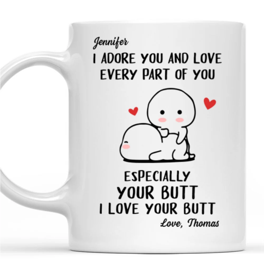 I Adore You - Personalized Custom Coffee Mug - Image 9