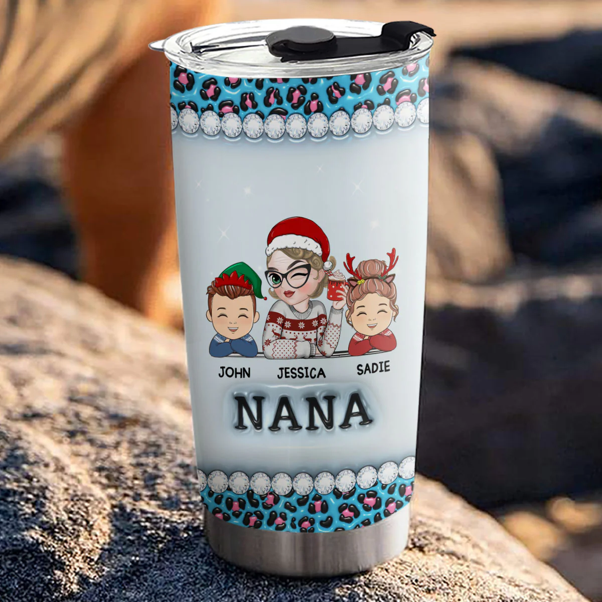 I Am A Professional Grandma - Personalized Custom 3D Inflated Effect Tumbler - Image 3