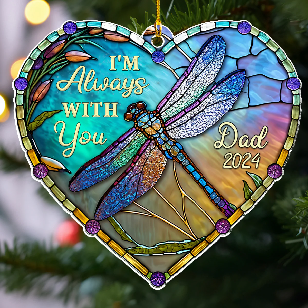 I Am Always With You Ver 2 - Personalized Custom Acrylic Ornament - Image 2