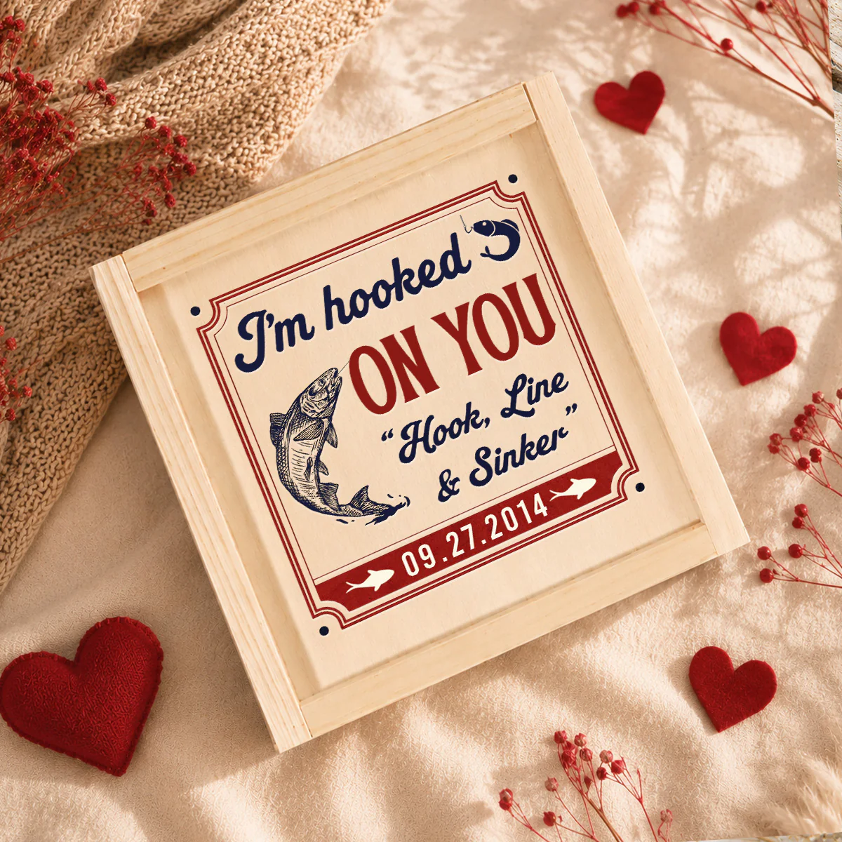 I Am Hooked On You - Personalized Custom Fishing Lure - Image 2