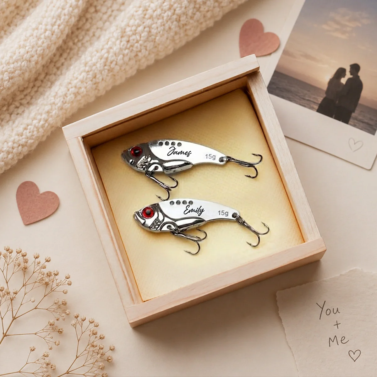 I Am Hooked On You - Personalized Custom Fishing Lure - Image 4