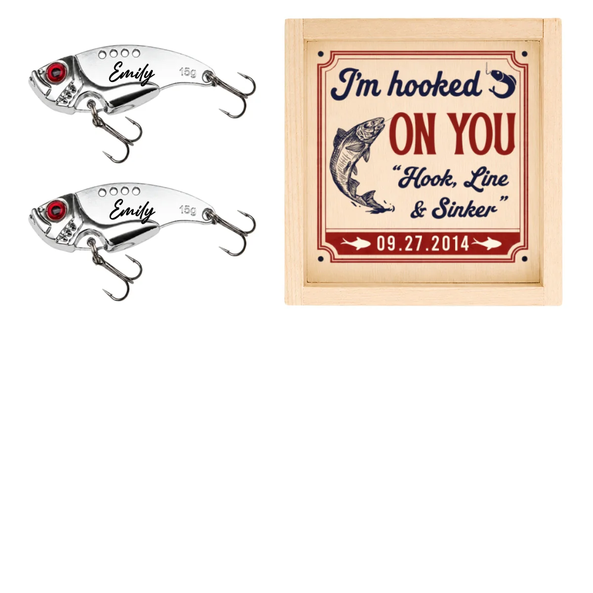 I Am Hooked On You - Personalized Custom Fishing Lure - Image 6