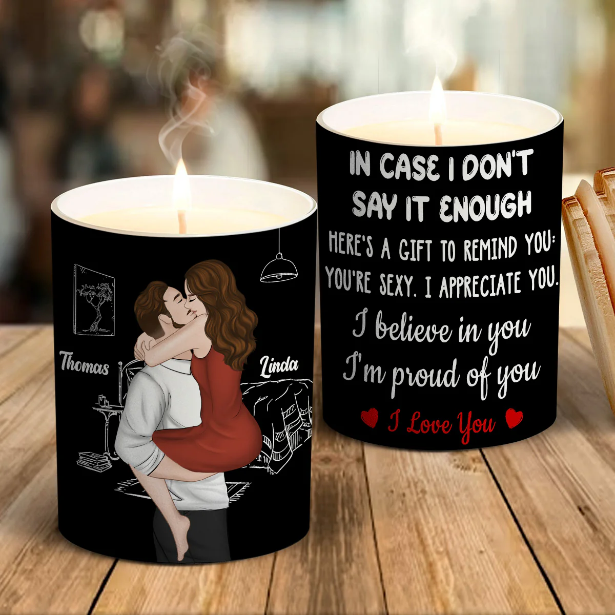 I Am Proud Of You - Personalized Custom Candle - Image 2