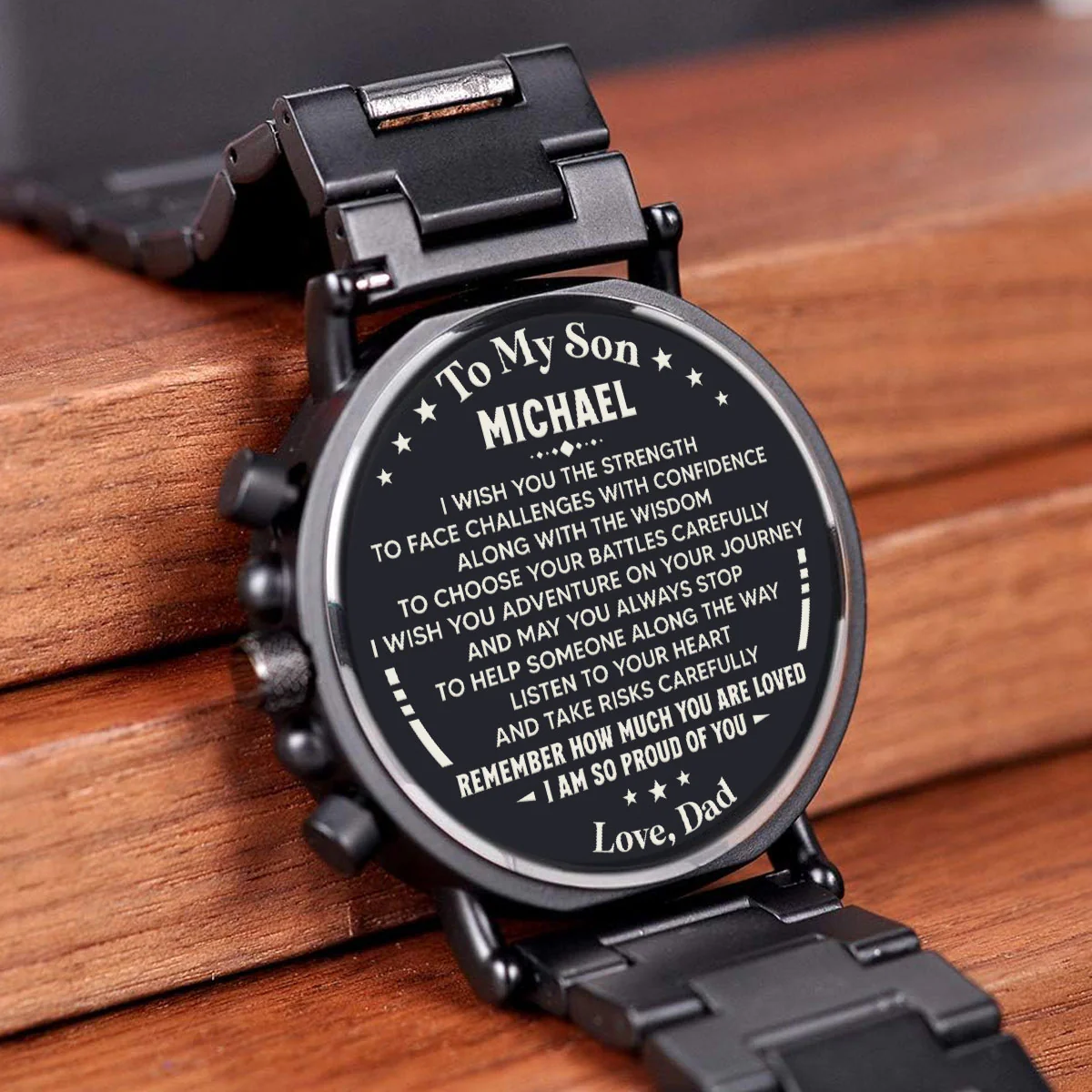 I Am So Proud Of You - Personalized Engraved Wooden Watches GQ026 - Image 4