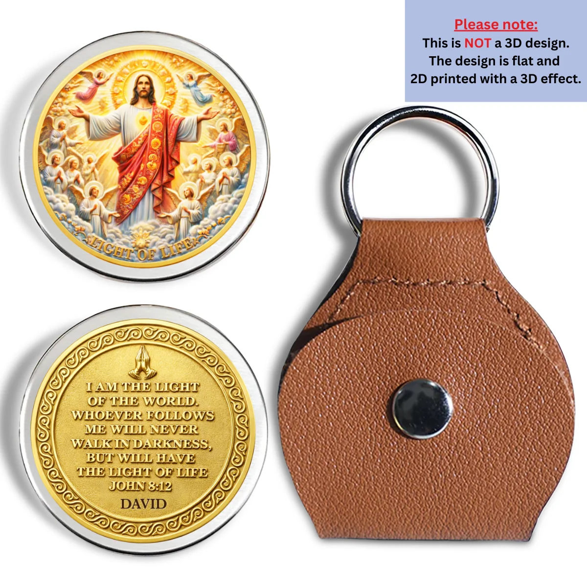 I Am The Light - Personalized Custom 3D Effect Pocket Hug - Image 6