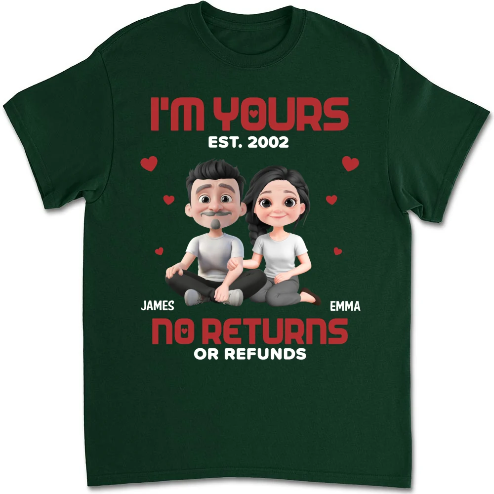 I Am Yours EST - Personalized Custom Shirt - Image 14
