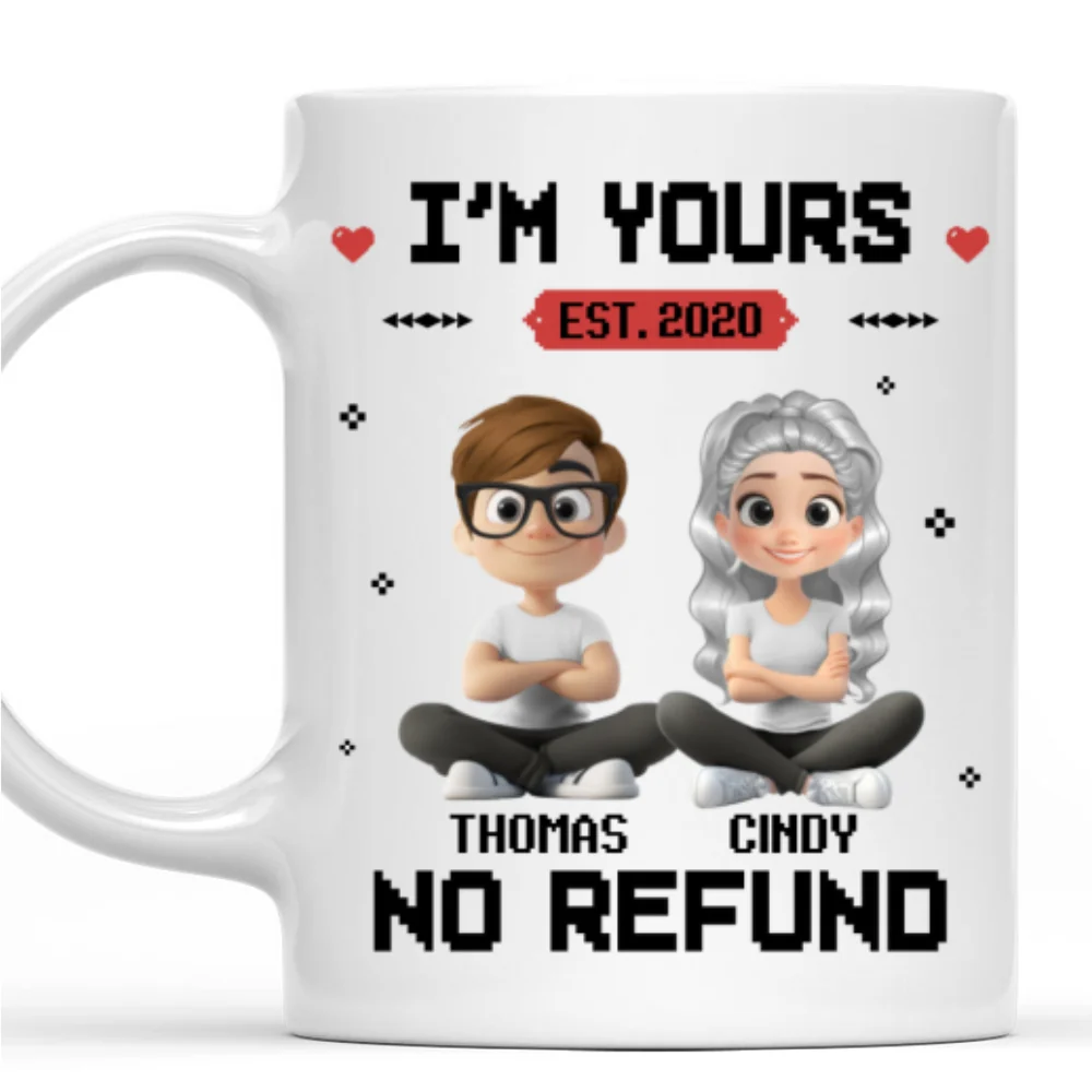I Am Yours - Personalized Custom Coffee Mug - Image 7