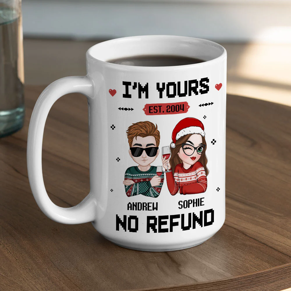 I Am Yours - Personalized Custom Coffee Mug - Image 5