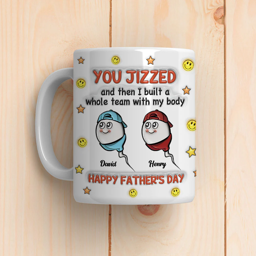 I Built A Human - Personalized Custom 3D Inflated Effect Mug - Image 5