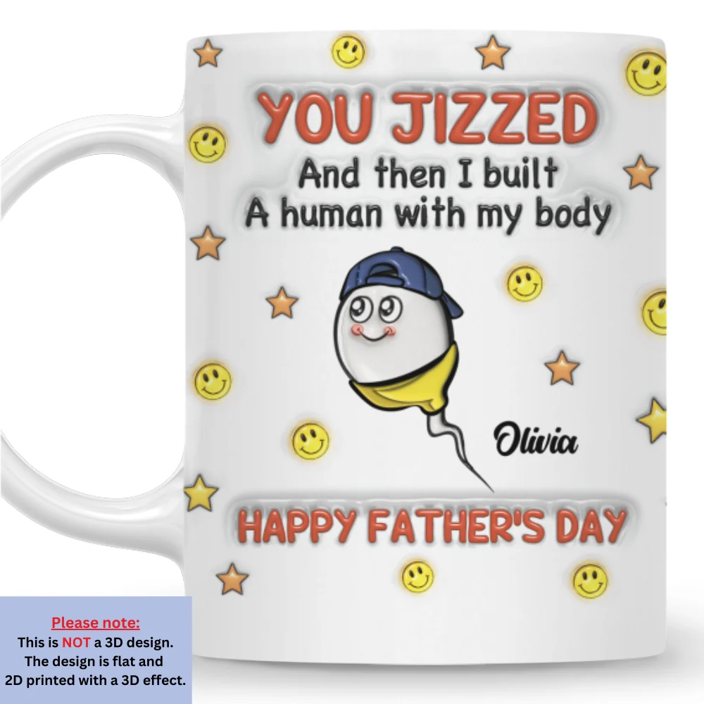 I Built A Human - Personalized Custom 3D Inflated Effect Mug - Image 6
