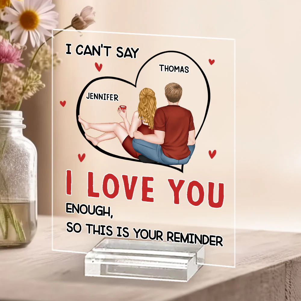I Can Not Say Enough - Personalized Custom Acrylic Plaque With Base - Image 2
