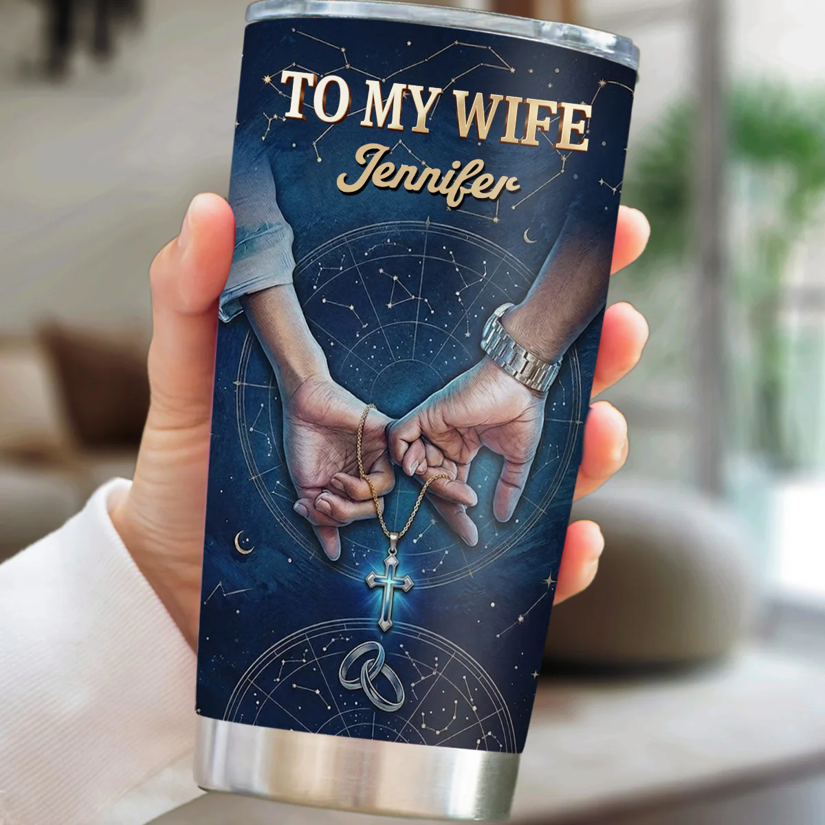 I Choose You - Personalized Custom 3D Effect Tumbler - Image 2